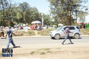 roadside of kibera