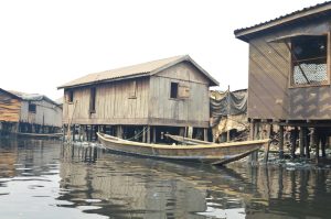 A stick house in Makoko, Lagos