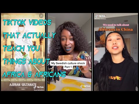 Tiktok videos that actually teach you things about Africa & Africans #1