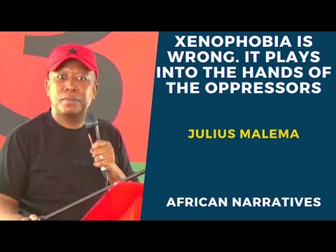 Julius Malema Condemns The USA And Denounces Xenophobia In South Africa