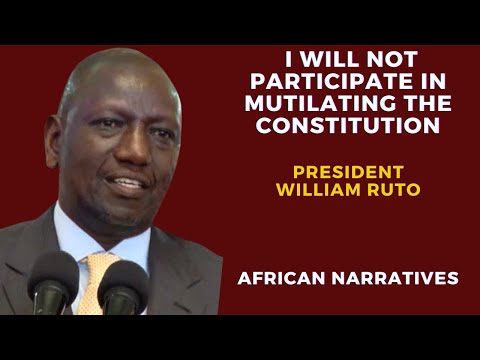 I Oppose Mutilating The Constitution | William Ruto Slams Calls To Remove Presidential Term Limit