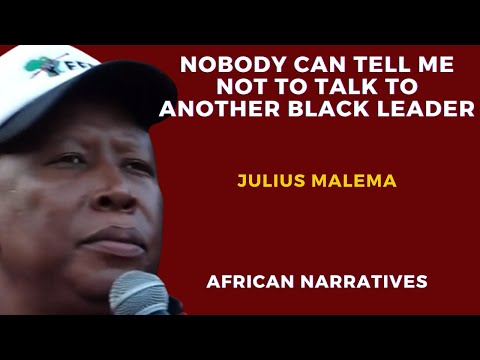 Nobody Can Tell Me Not To Talk To Another Black Leader | I have Punished Zuma Enough | Julius Malema