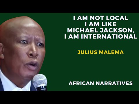I Am Like Michael Jackson. I Am International | Julius Malema