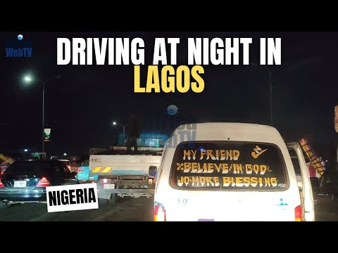 Driving On The Highway At Night In Lagos | Lekki To Ikeja GRA