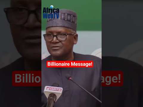 Africans Should Stop Taking Their Money Abroad | Aliko Dangote
