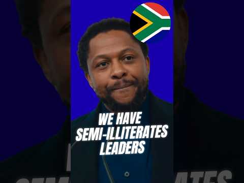 South African Leaders Are Semi-Illiterates! | Dr.  Mbuyiseni Ndlozi